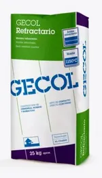 Mortero refractario de Gecol. Saco 25 kg